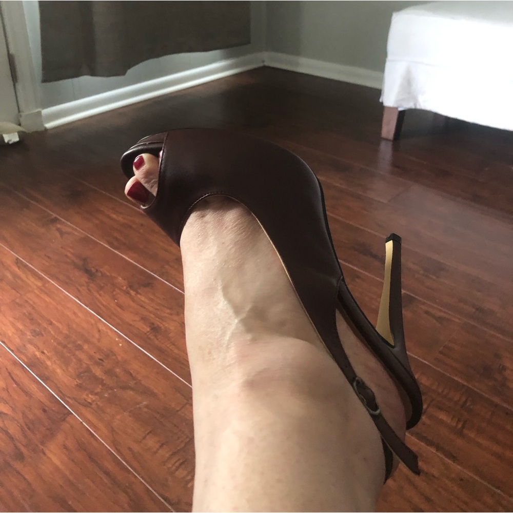 Chocolate heels brand new
